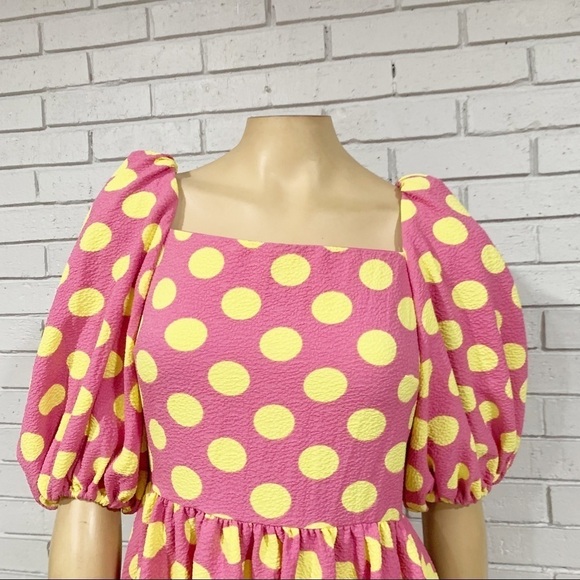 Stine Goya Irene Polka Dot Puff Sleeve Blouse - Picture 2 of 13